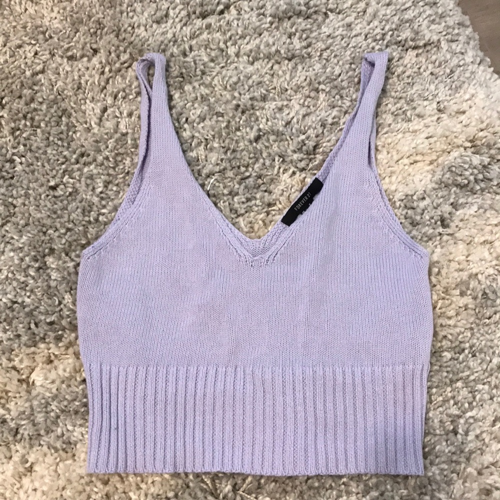 forever 21 lilac tank